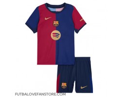 Barcelona Paez Gavi #6 Domáci Detský futbalový dres 2024-25 Krátky Rukáv (+ trenírky)